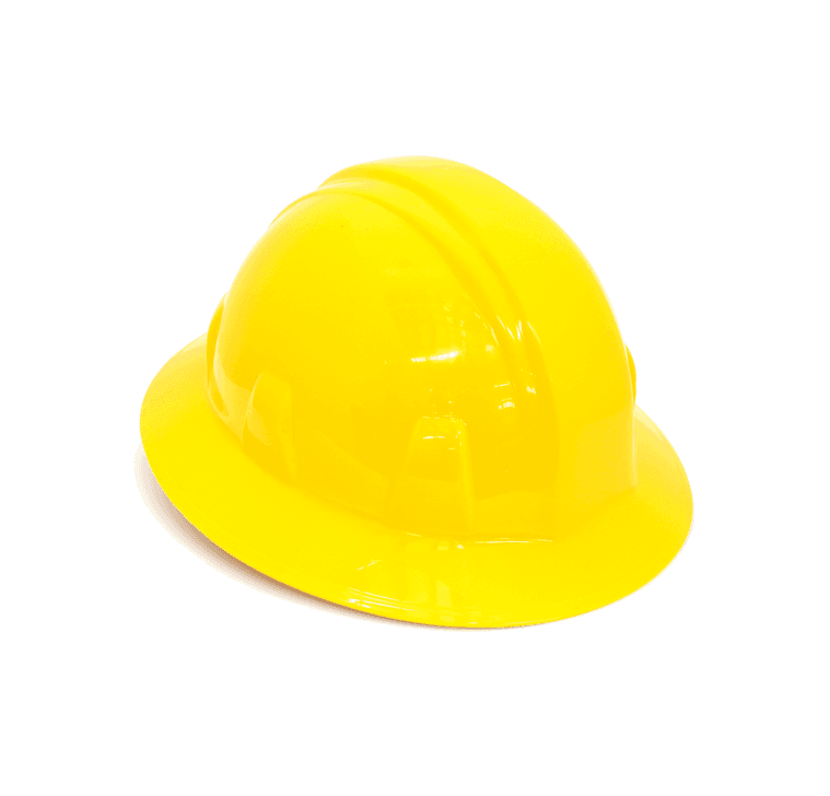 Casco seguridad ala ancha color amarillo