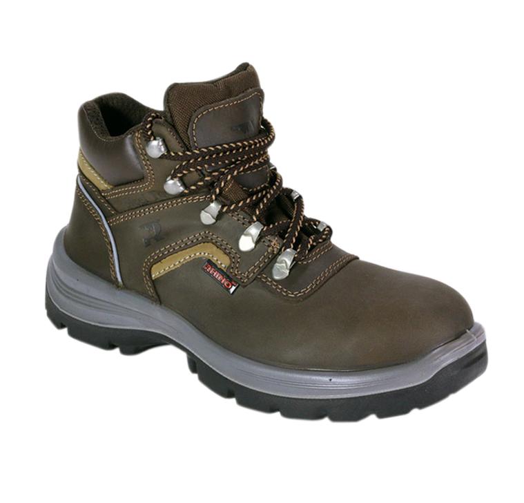 Botas PORTO cafe con cubo de acero