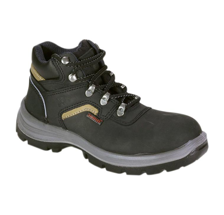 Botas PORTO negra con cubo de acero