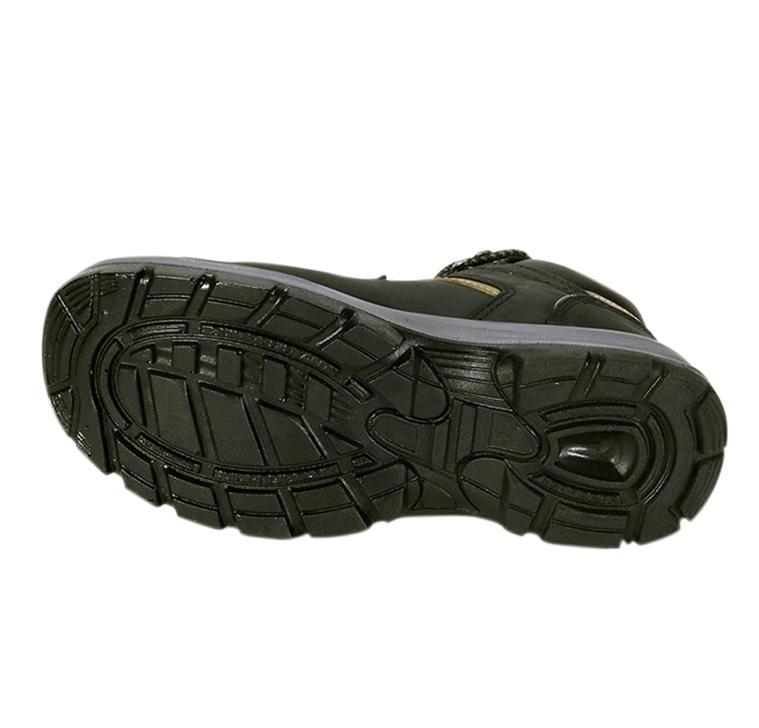 Botas PORTO negra con cubo de acero