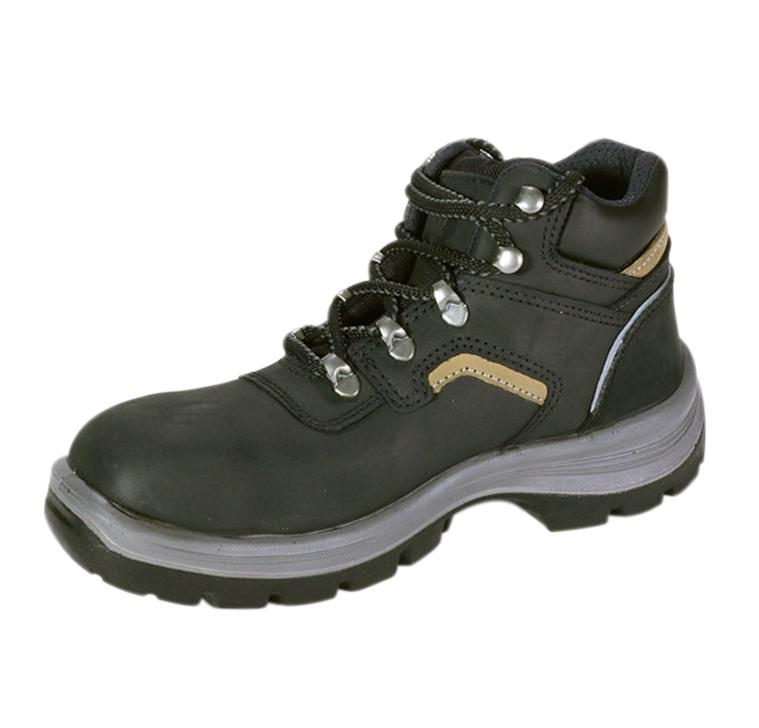 Botas PORTO negra con cubo de acero