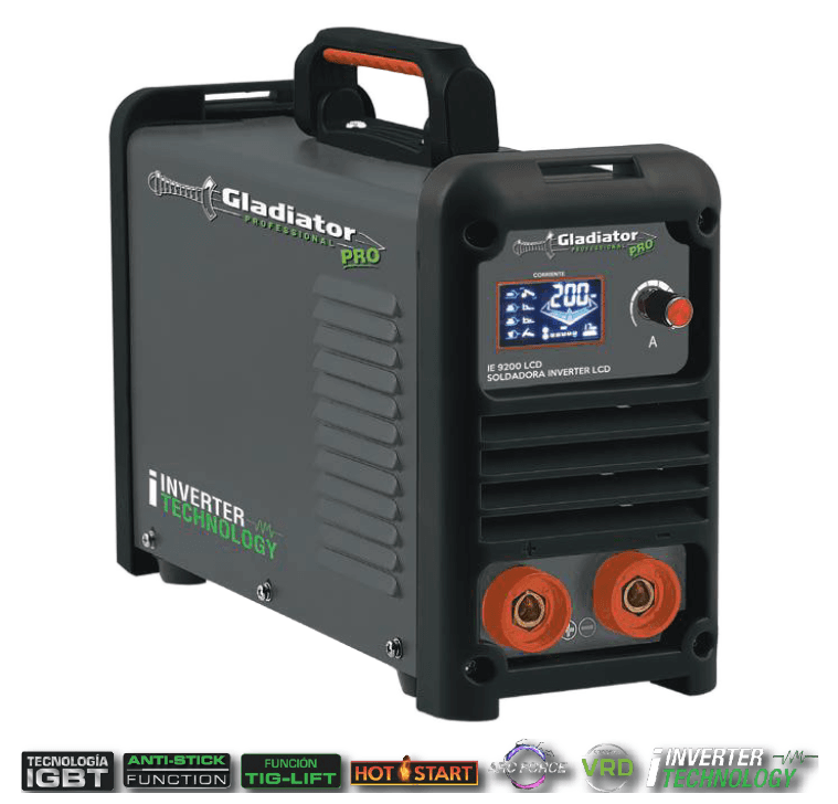 Soldador Inverter Gladiator IE 9200 LCD – 160A / 200A