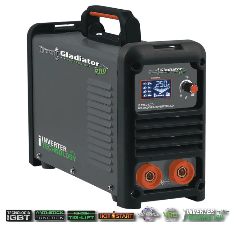 Soldador Inverter Gladiator IE 9250 LCD | 120A / 220A