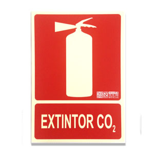 Señal Extintor CO2 B-A4